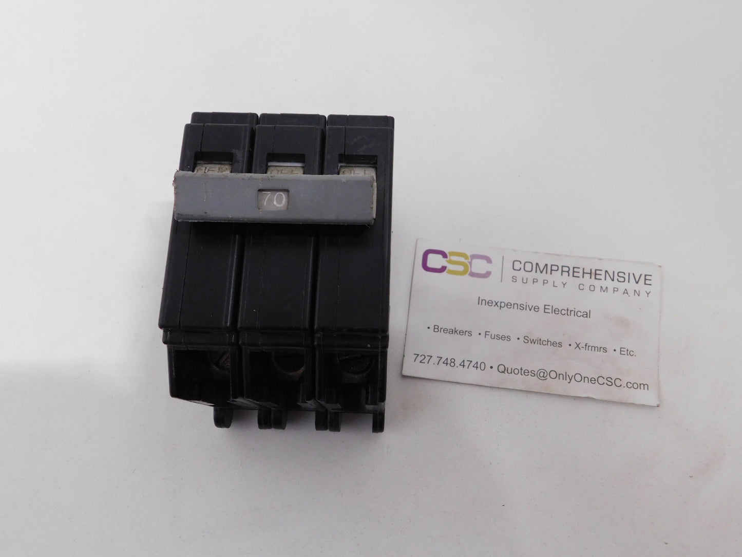 CHB370 - Cutler Hammer 70A Amp 3P Pole 10kA@240V Bolt On Circuit Breaker