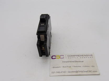 QOU115 - Square D 15A Amp 1P Pole 10kA@120/240V Feed Through Black Circuit Breaker