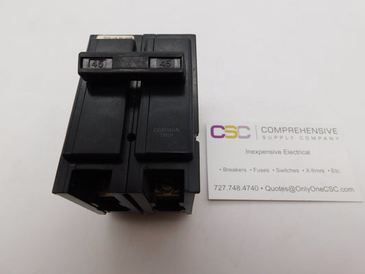 GA245 - General Switch 45A Amp 2P Pole 10kA@120/240V Plug On Circuit Breaker