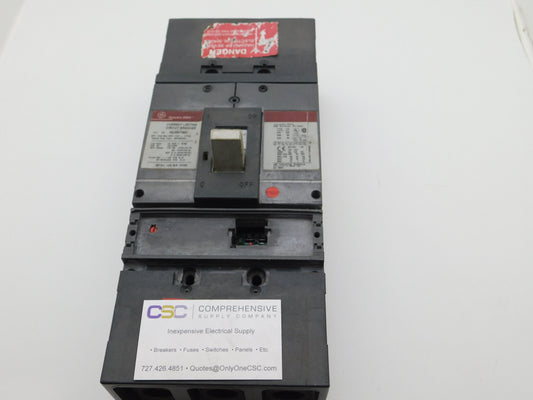 SGLA36AT0600 - GE 600A Amp 3P Pole 600V 65kA@480V Bolt On Spectra Rms Circuit Breaker