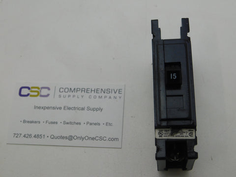 QHCX1015 - Eaton 15A Amp 1P Pole 120/240V 42kA@240V Feed Through Circuit Breaker