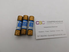 KON-30 - Edison 30A Amp 250V Class K5 One-Time Cartridge Fuse - 3 Pack