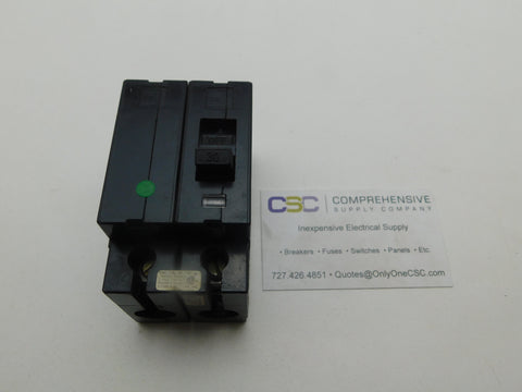 EH24030 - Square D 30A Amp 2P Pole 14kA@480Y/277V Plug On Circuit Breaker