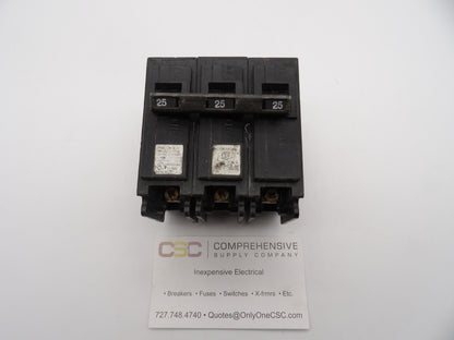 B325H - Siemens 25A Amp 3P Pole 22kA@240V Bolt On Circuit Breaker