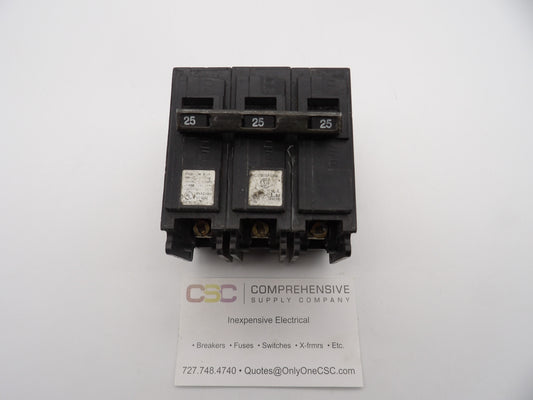 B325H - Siemens 25A Amp 3P Pole 22kA@240V Bolt On Circuit Breaker