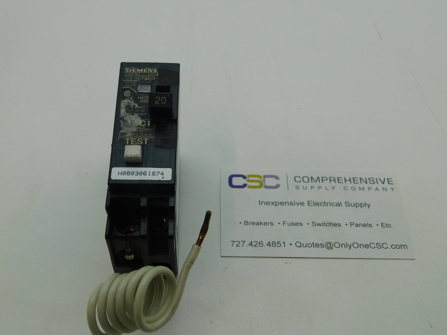 BF120 - Siemens 20A Amp 1P Pole 10kA@120V Bolt On Ground Fault GFCI Circuit Breaker - Older Series