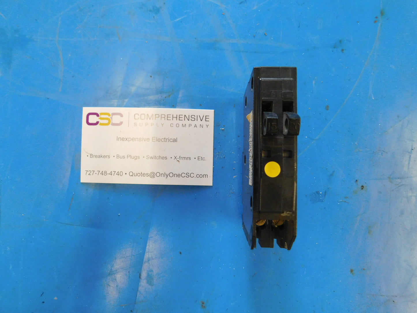 QO1520 - Square D 15A/20A Amp 2X1P Pole 10kA@120/240V Plug On Duplex Circuit Breaker