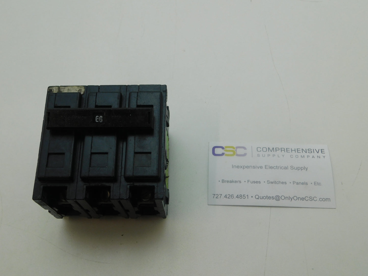 QBHW3060H - Eaton 60A Amp 3P Pole 22kA@240V Bolt On Quicklag Circuit Breaker