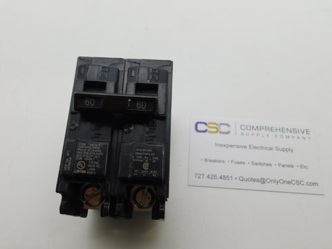 B260H - Siemens 60A Amp 2P Pole 22kA@120/240V Bolt On Circuit Breaker