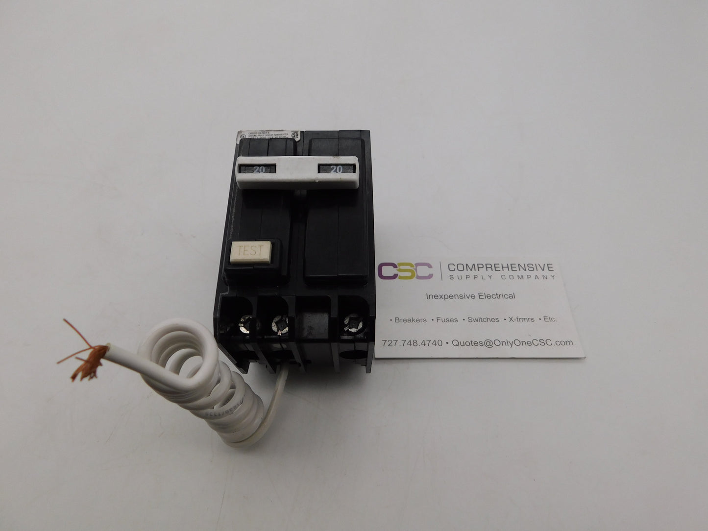 QBGFT2020 - Eaton 20A Amp 2P Pole 10kA@120/240V Bolt On Ground Fault GFCI Quicklag Circuit Breaker