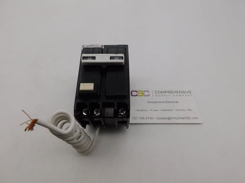 QBGFT2020 - Eaton 20A Amp 2P Pole 10kA@120/240V Bolt On Ground Fault GFCI Quicklag Circuit Breaker