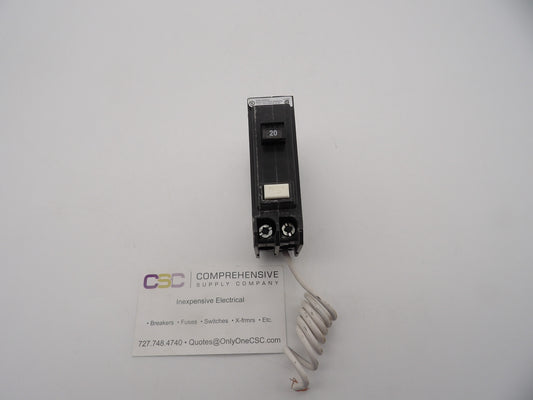 QBGFT1020 - Eaton 20A Amp 1P Pole 10kA@120V Bolt On Ground Fault GFCI Circuit Breaker