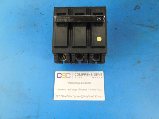 THQB32025 - GE 25A Amp 3P Pole 10kA@240V Bolt On Circuit Breaker