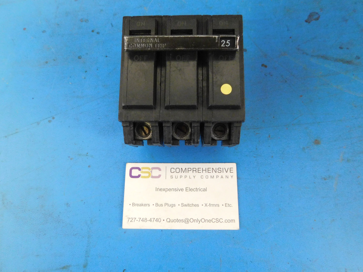 THQB32025 - GE 25A Amp 3P Pole 10kA@240V Bolt On Circuit Breaker