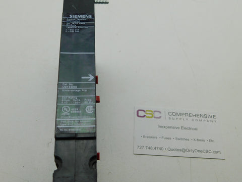 U01ED60 - Siemens Undervoltage Release For 125A Amp 120V Left Pole Mounting