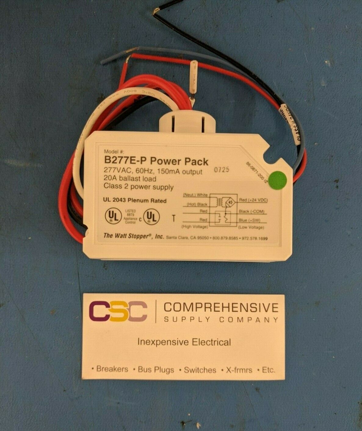 B277E-P B277EP - Wattstopper 20A Amp 277Vac, 60Hz, 24Vdc Power Pack