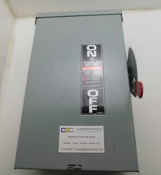 TGN3323R - GE 100A Amp 3P Pole 240V Nema 3R Non-Fusible General Duty Safety Switch