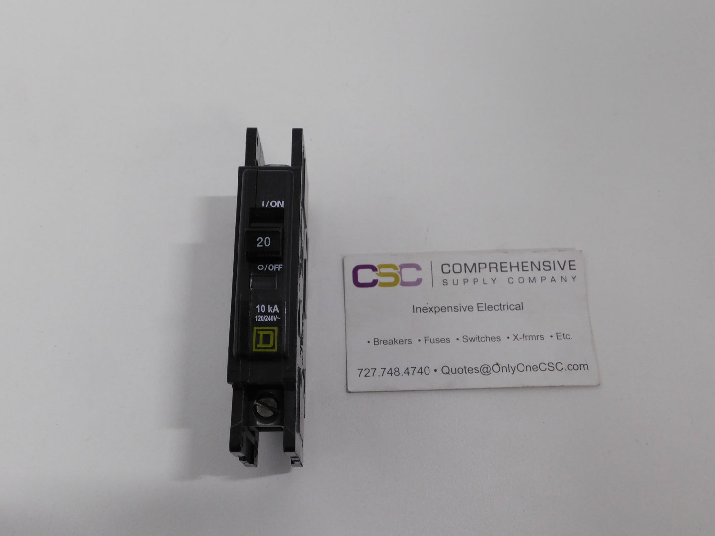 QOU120 - Square D 20A Amp 1P Pole 10kA@120/240V Feed Through Circuit Breaker