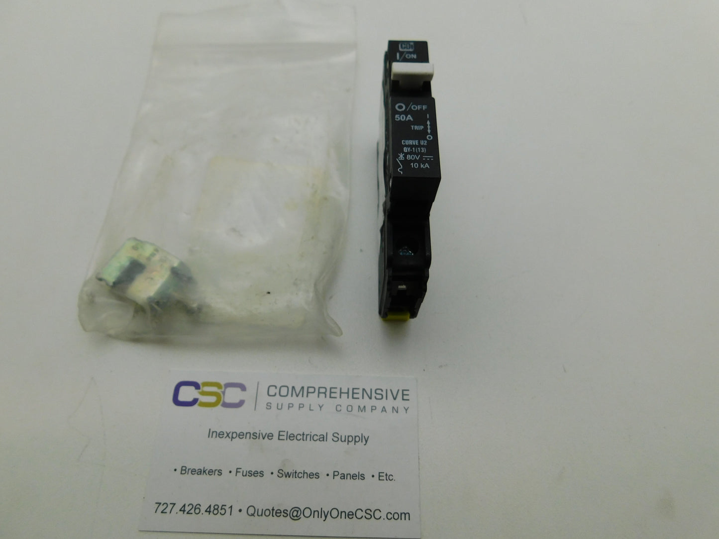 QY18U250B0 - Cbi 50A Amp 1P Pole 10kA@80V Din Rail Curve U2 Circuit Breaker