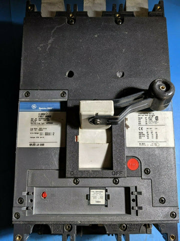 SKHA36AT0800 - GE 800A Amp 3P Pole 600V 50kA@480V Bolt On Spectra Rms Circuit Breaker W/700A Plug