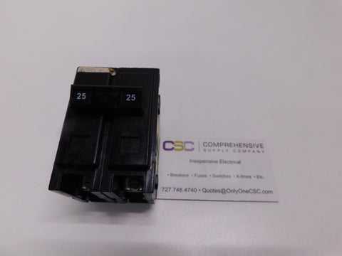 QBHW2025H - Cutler Hammer 25A Amp 2P Pole 22kA@240V Bolt On Quicklag Circuit Breaker