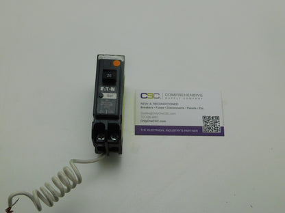 BRN120GF - Cutler Hammer 20A Amp 1P Pole 10kA@120V Plug On Ground Fault GFCI Circuit Breaker