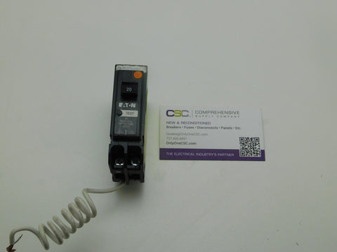 BRN120GF - Cutler Hammer 20A Amp 1P Pole 10kA@120V Plug On Ground Fault GFCI Circuit Breaker