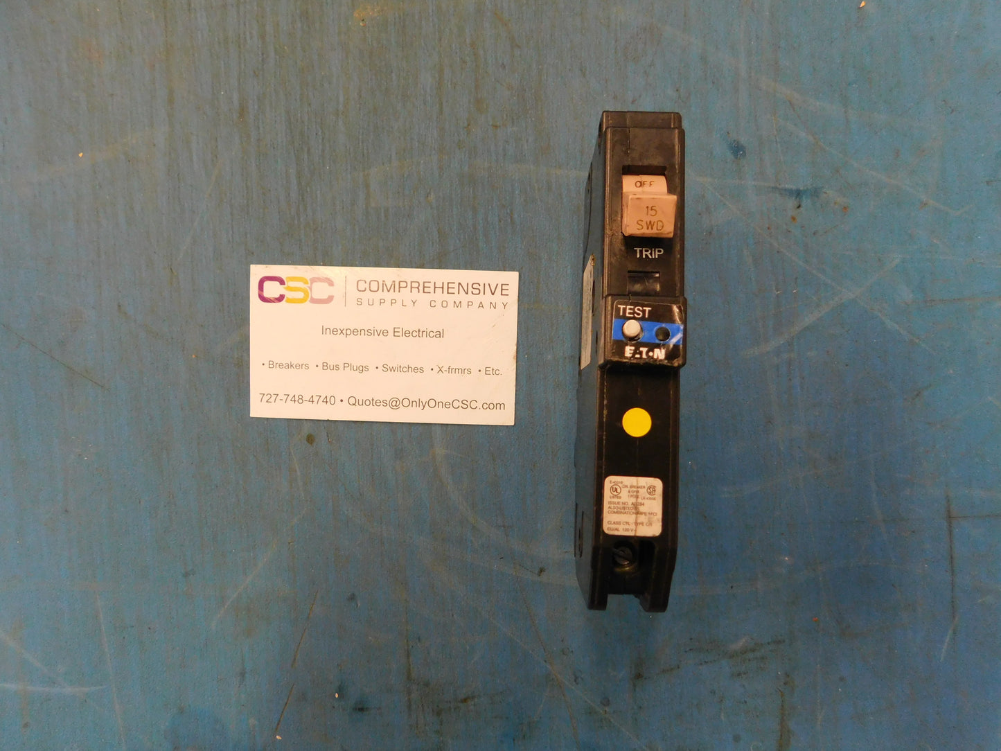 CHFAFGF115PN - Eaton 15A Amp 1P Pole 10kA@120V Plug On Dual Function AFCI/GFCI Circuit Breaker