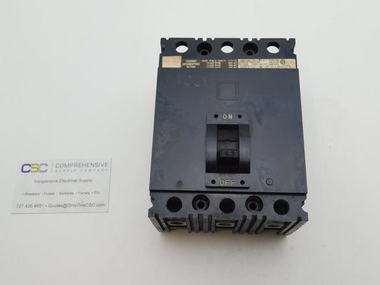 FAL36045 - Square D 45A Amp 3P Pole 600V 14kA@480V Bolt On Black Circuit Breaker