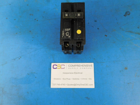D230 - Siemens 30A Amp 2P Pole 10kA@120/240V Plug On Circuit Breaker